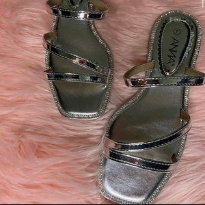 Silver Strappy sandals
